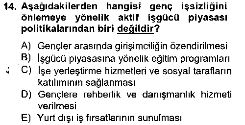 CEK202U CEK202U Sosyal Politika 2 çıkmış sınav sorusu 3