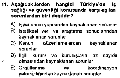 CEK403U CEK403U İş Sağlığı ve Güvenliği çıkmış sınav sorusu 3