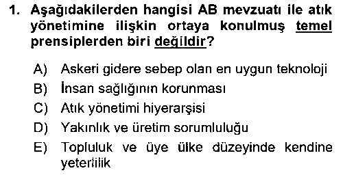 EID232U Enerji Tasarrufu Ve Çevre çıkmış sınav sorusu 1