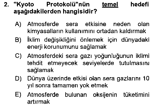 EID232U Enerji Tasarrufu Ve Çevre çıkmış sınav sorusu 2