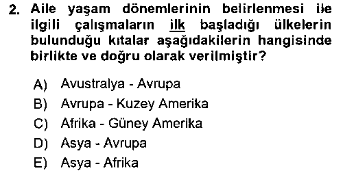 EVI201U Aile İçi Uyumlu Etkileşim çıkmış sınav sorusu 2