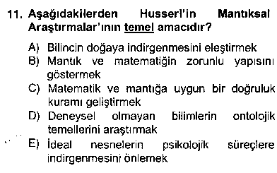 FEL404U Çağdaş Felsefe 2 çıkmış sınav sorusu 3