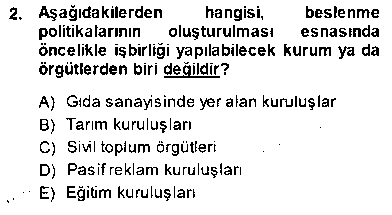 GKA101U Gıda Mevzuatı çıkmış sınav sorusu 2