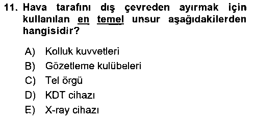 HIS303U HİŞ303U Havacılık Güvenliği çıkmış sınav sorusu 3