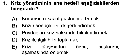 HIT202U Halkla İlişkiler Uygulamaları ve Örnek Olaylar çıkmış sınav sorusu 1