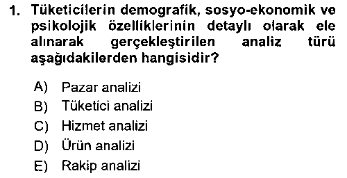 HIT404U Reklam Kampanya Analizi çıkmış sınav sorusu 1
