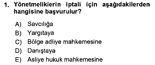HUK105U Medeni Hukuk 1 çıkmış sınav sorusu 1