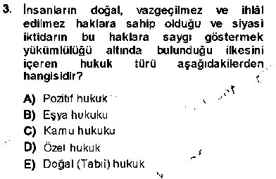 HUK117U HUK117U İnsan Hakları ve Kamu Özgürlükleri çıkmış sınav sorusu 2