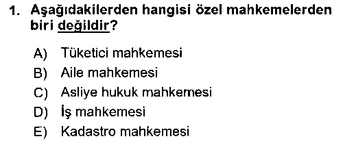 HUK201U Medeni Usul Hukuku çıkmış sınav sorusu 1