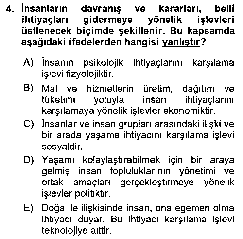 IKT110U IKT110U Ekonomi Sosyolojisi çıkmış sınav sorusu 3