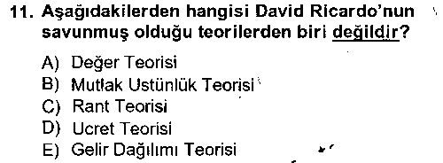 IKT201U İKT201U İktisadi Düşünceler Tarihi çıkmış sınav sorusu 3