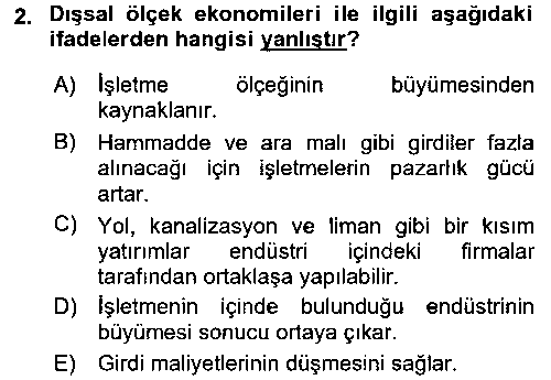 LOJ331U Uluslararası İktisat çıkmış sınav sorusu 2