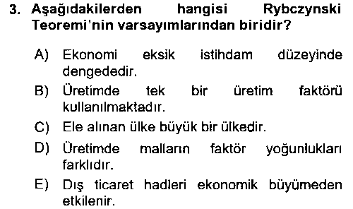 LOJ331U Uluslararası İktisat çıkmış sınav sorusu 3