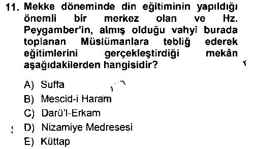 ILH2010 Din Eğitimi ve Din Hizmetlerinde Rehberlik çıkmış sınav sorusu 2