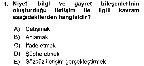ILT184U Etkili İletişim Teknikleri çıkmış sınav sorusu 3