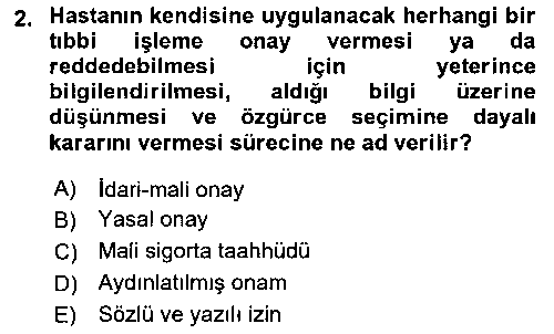 ILT201U Sağlık Kurumlarında İletişim çıkmış sınav sorusu 2