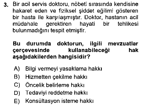 ILT201U Sağlık Kurumlarında İletişim çıkmış sınav sorusu 3