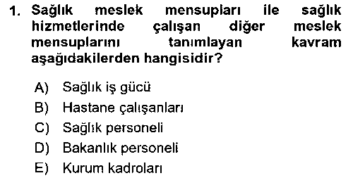 ILT210U İLT210U Sağlık Kurumlarında İletişim çıkmış sınav sorusu 1