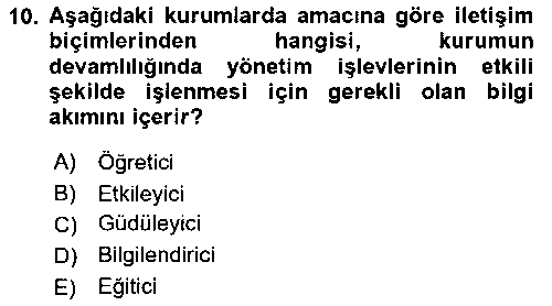 ILT210U İLT210U Sağlık Kurumlarında İletişim çıkmış sınav sorusu 2