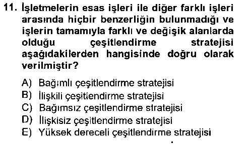 ISL406U ISL406U Stratejik Yönetim 2 çıkmış sınav sorusu 2
