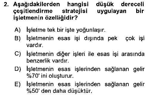 ISL406U ISL406U Stratejik Yönetim 2 çıkmış sınav sorusu 3
