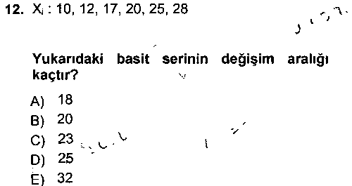 IST201U IST201U İstatistik 1 çıkmış sınav sorusu 3