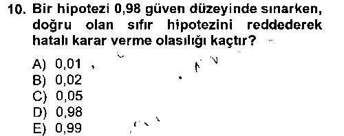 IST202U IST202U İstatistik 2 çıkmış sınav sorusu 2
