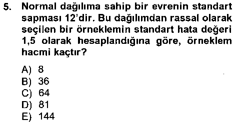 IST202U IST202U İstatistik 2 çıkmış sınav sorusu 3