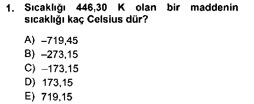 KIM101U Genel Kimya 1 çıkmış sınav sorusu 1