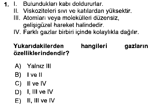 KIM102U Genel Kimya 2 çıkmış sınav sorusu 1