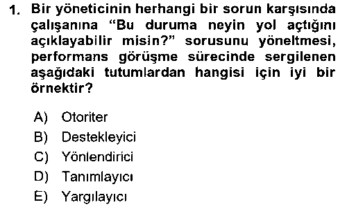 KOI407U Performans ve Kariyer Yönetimi çıkmış sınav sorusu 1