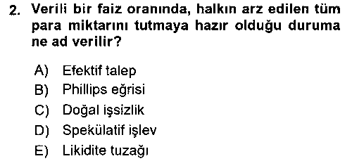 MLY403U Maliye Politikası 1 çıkmış sınav sorusu 2