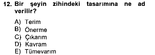 MNT402U Klasik Mantık çıkmış sınav sorusu 2