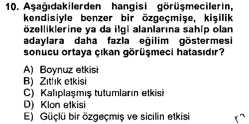 PSI104U PSİ104U Çalışma Psikolojisi çıkmış sınav sorusu 1