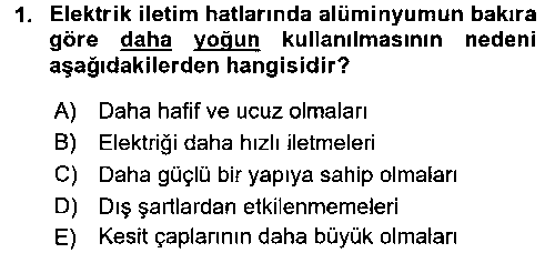RTP203U Radyo ve Televizyonda Ölçü Bakım çıkmış sınav sorusu 1