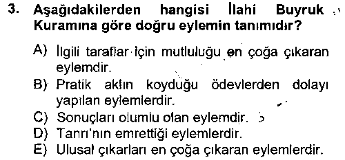 SHZ102U İş Etiği çıkmış sınav sorusu 3