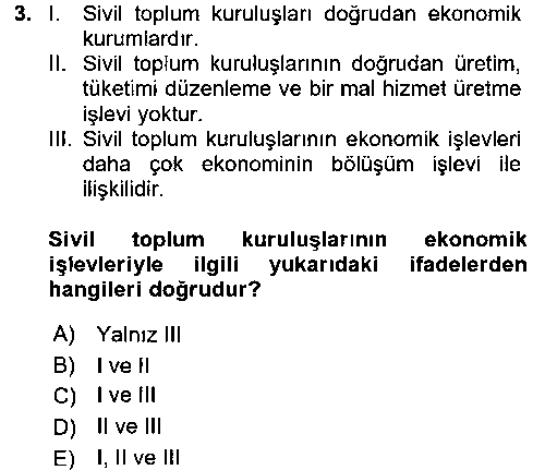 SOB102U Topluma Hizmet Eğitimi çıkmış sınav sorusu 3