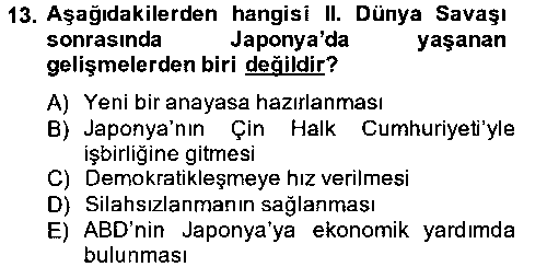 TAR120U TAR120U Siyasi Tarih 2 çıkmış sınav sorusu 2