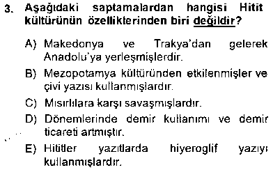 TAR402U Türk Kültür Tarihi çıkmış sınav sorusu 3