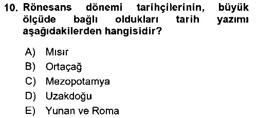 TAR417U TAR417U Tarih Felsefesi çıkmış sınav sorusu 2