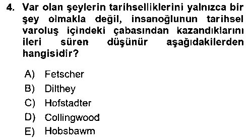 TAR417U TAR417U Tarih Felsefesi çıkmış sınav sorusu 2