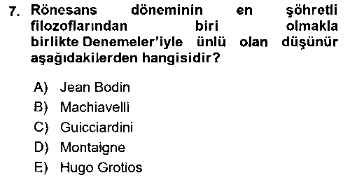 TAR417U TAR417U Tarih Felsefesi çıkmış sınav sorusu 1