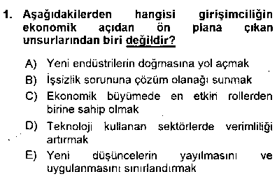 TIC201U TIC201U Dış Ticarette Girişimcilik çıkmış sınav sorusu 1