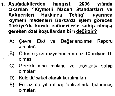 TIC207U Kambiyo Mevzuatı çıkmış sınav sorusu 1
