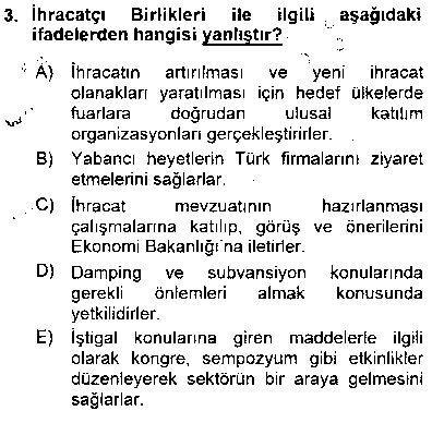 TIC207U Kambiyo Mevzuatı çıkmış sınav sorusu 3