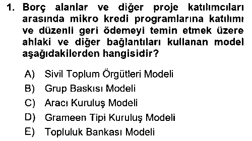 TIC210U Dış Ticarette Girişimcilik çıkmış sınav sorusu 1