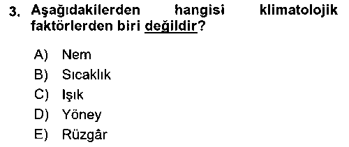 TRM102U Bahçe Tarımı 1 çıkmış sınav sorusu 3