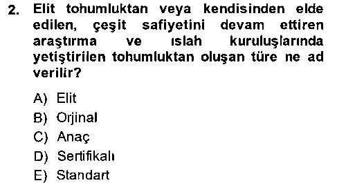 TRM104U Tarla Bitkileri 1 çıkmış sınav sorusu 2