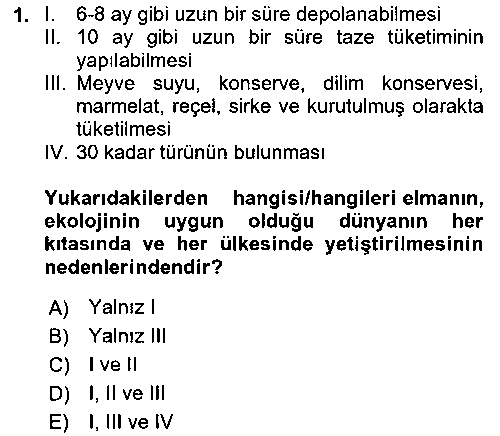 TRM203U Bahçe Tarımı 2 çıkmış sınav sorusu 1