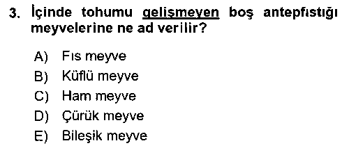 TRM203U Bahçe Tarımı 2 çıkmış sınav sorusu 3